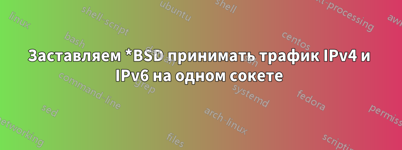 Заставляем *BSD принимать трафик IPv4 и IPv6 на одном сокете