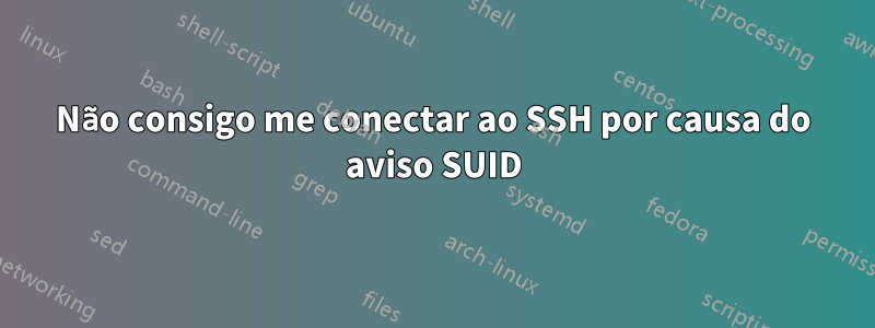 Não consigo me conectar ao SSH por causa do aviso SUID