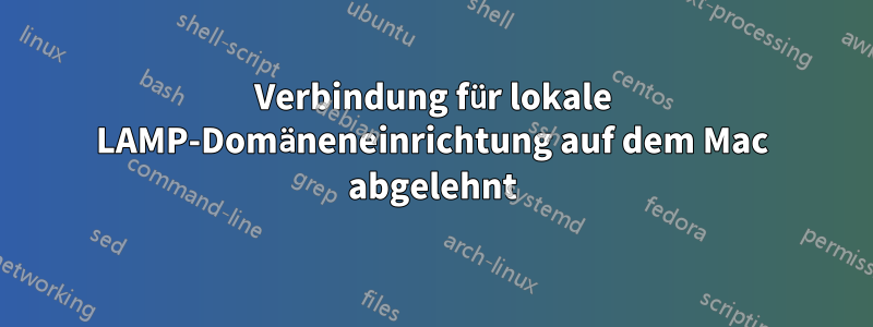 Verbindung für lokale LAMP-Domäneneinrichtung auf dem Mac abgelehnt