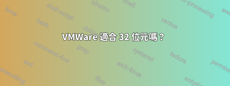 VMWare 適合 32 位元嗎？