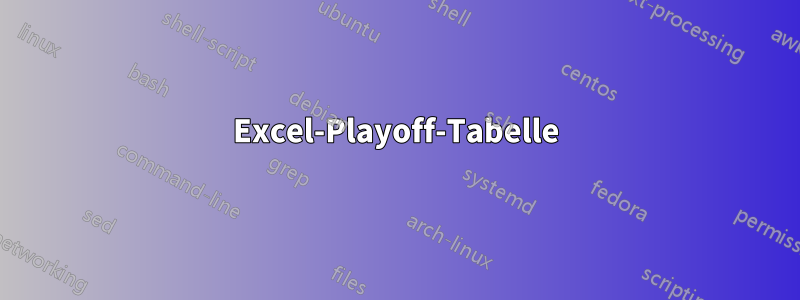 Excel-Playoff-Tabelle