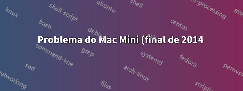 Problema do Mac Mini (final de 2014) ao executar 2 monitores