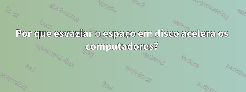 Por que esvaziar o espaço em disco acelera os computadores?