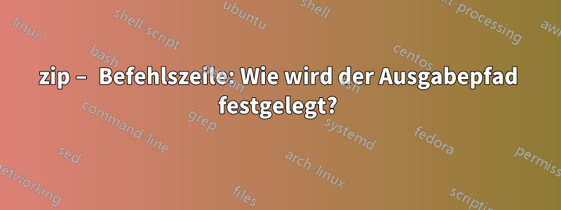 7zip – Befehlszeile: Wie wird der Ausgabepfad festgelegt?