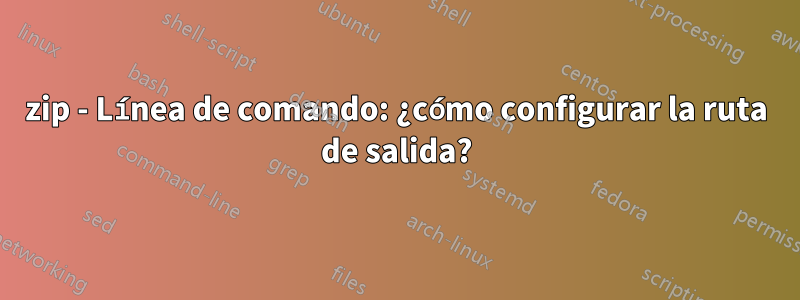 7zip - Línea de comando: ¿cómo configurar la ruta de salida?