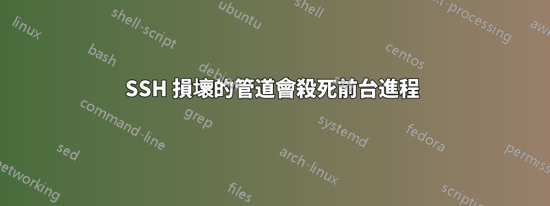SSH 損壞的管道會殺死前台進程