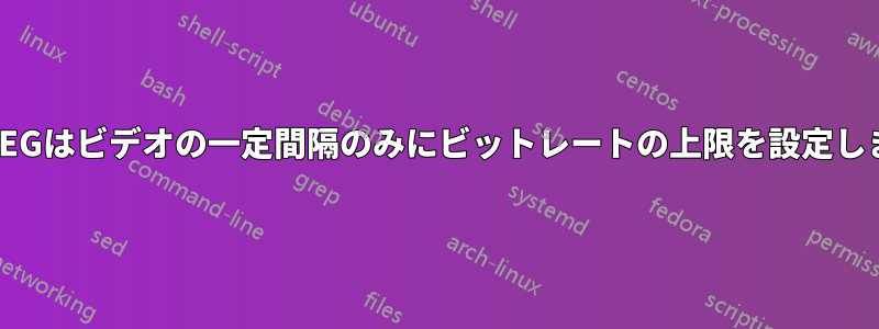FFMPEGはビデオの一定間隔のみにビットレートの上限を設定しました