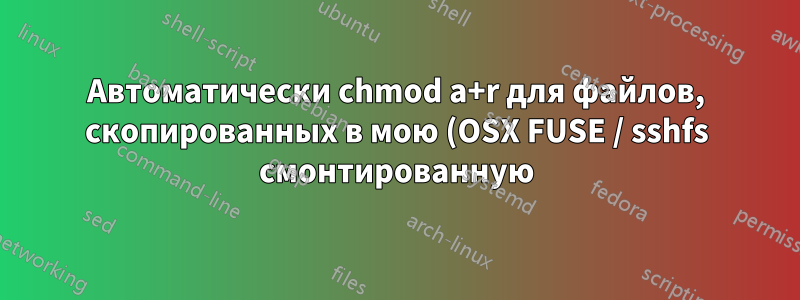 Автоматически chmod a+r для файлов, скопированных в мою (OSX FUSE / sshfs смонтированную) VFS
