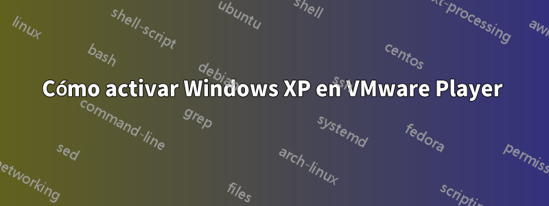 Cómo activar Windows XP en VMware Player