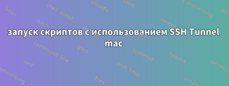 запуск скриптов с использованием SSH Tunnel mac