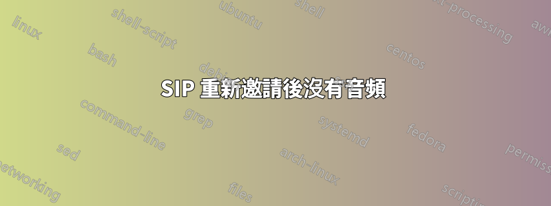 SIP 重新邀請後沒有音頻