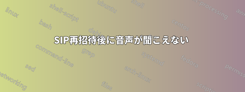 SIP再招待後に音声が聞こえない