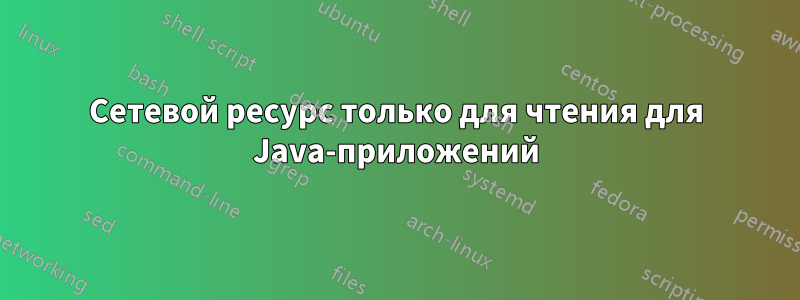 Сетевой ресурс только для чтения для Java-приложений