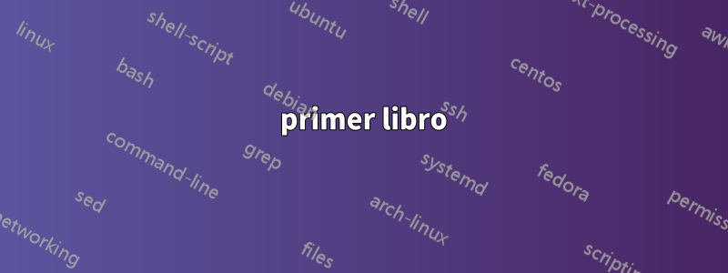 1 primer libro