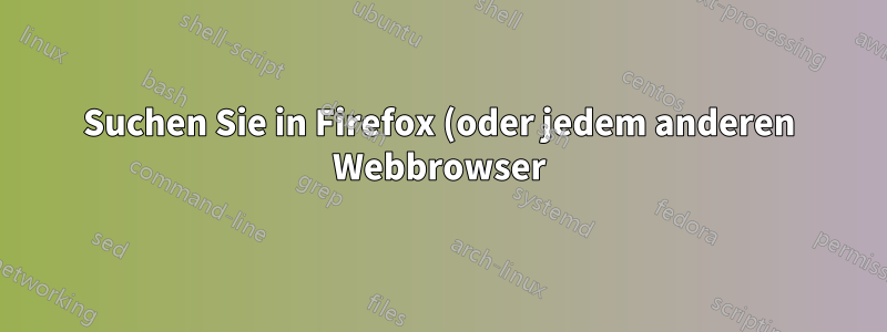 Suchen Sie in Firefox (oder jedem anderen Webbrowser) nach Text und ignorieren Sie dabei beispielsweise französische Akzente