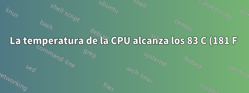 La temperatura de la CPU alcanza los 83 C (181 F) en BIOS: ¿Normal?