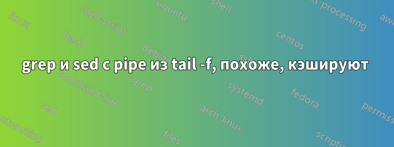 grep и sed с pipe из tail -f, похоже, кэшируют