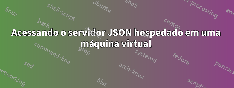 Acessando o servidor JSON hospedado em uma máquina virtual