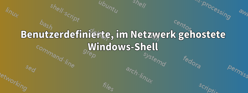 Benutzerdefinierte, im Netzwerk gehostete Windows-Shell