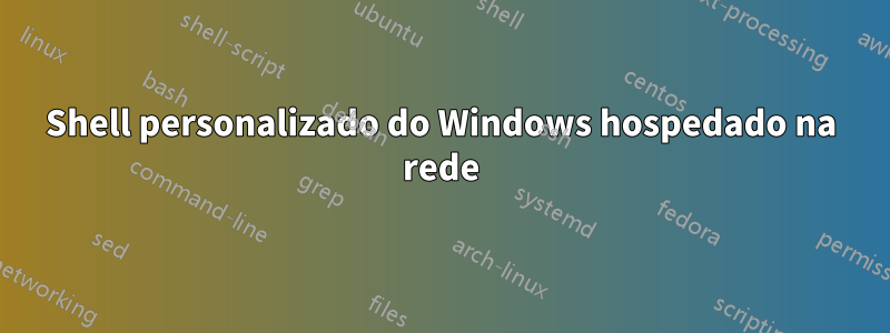 Shell personalizado do Windows hospedado na rede