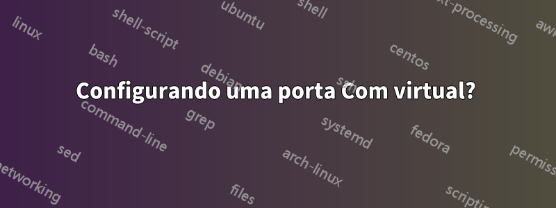 Configurando uma porta Com virtual?