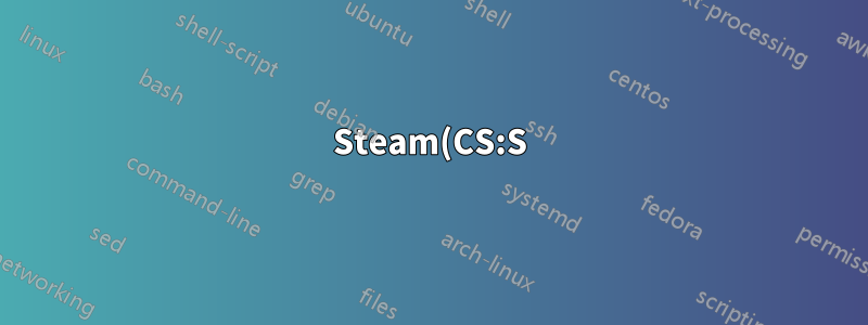 Steam(CS:S)을 시작할 때 디스플레이에서 OpenGL GLX 확장이 지원되지 않습니다.