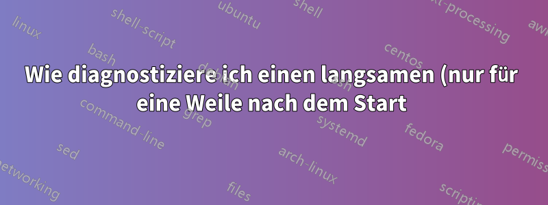 Wie diagnostiziere ich einen langsamen (nur für eine Weile nach dem Start) Windows 7-Computer?