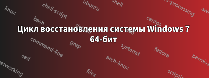 Цикл восстановления системы Windows 7 64-бит