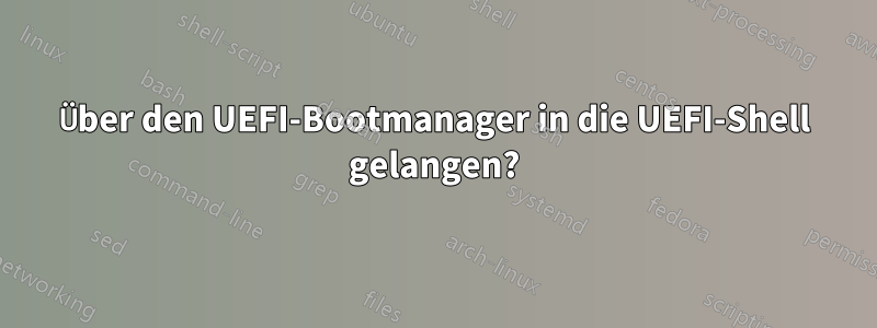 Über den UEFI-Bootmanager in die UEFI-Shell gelangen?