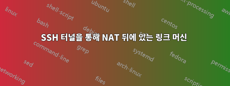 SSH 터널을 통해 NAT 뒤에 있는 링크 머신