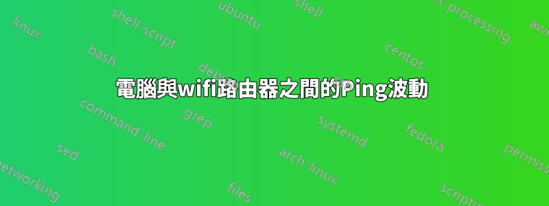 電腦與wifi路由器之間的Ping波動