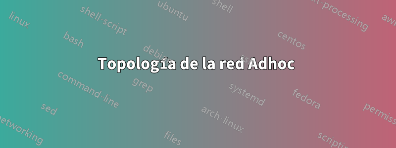 Topología de la red Adhoc