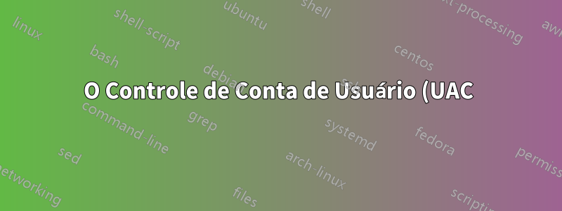 O Controle de Conta de Usuário (UAC) no Windows 7 não solicita autenticação de impressão digital