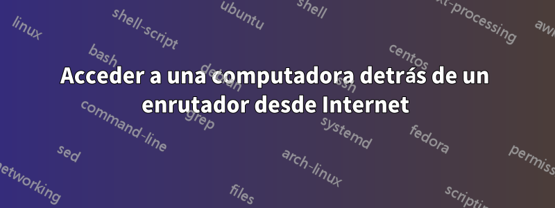 Acceder a una computadora detrás de un enrutador desde Internet