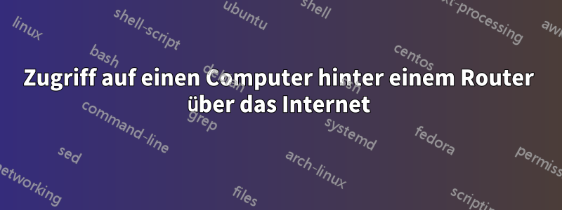 Zugriff auf einen Computer hinter einem Router über das Internet