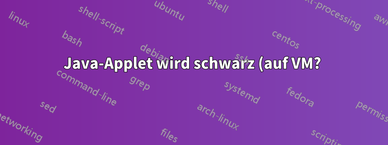 Java-Applet wird schwarz (auf VM?)