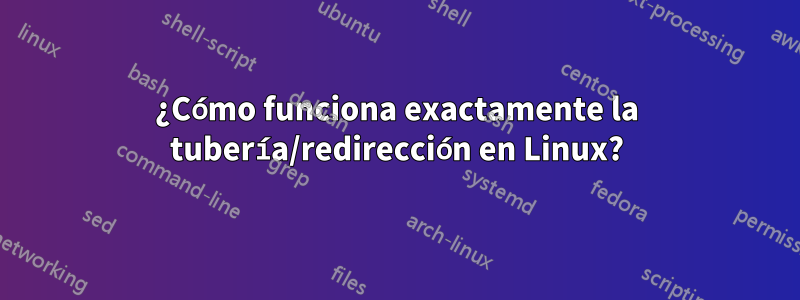 ¿Cómo funciona exactamente la tubería/redirección en Linux?