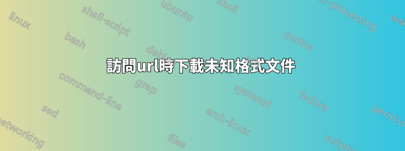 訪問url時下載未知格式文件