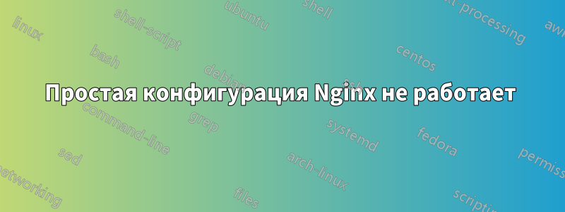 Простая конфигурация Nginx не работает