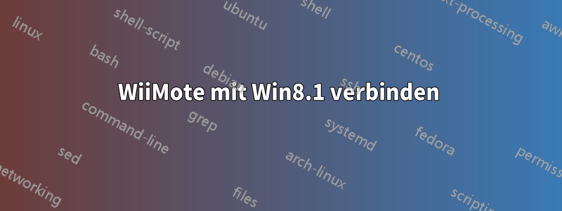 WiiMote mit Win8.1 verbinden