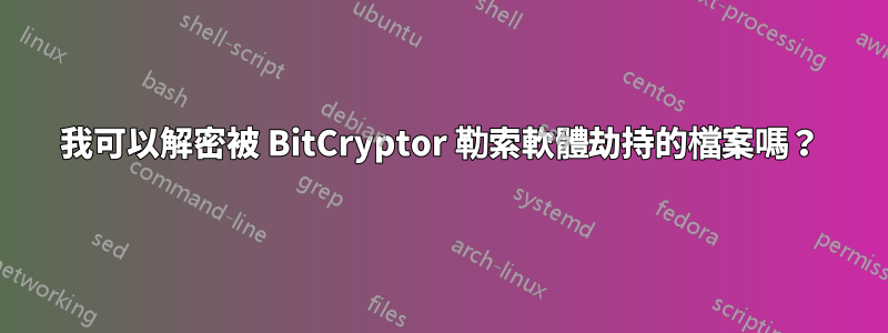 我可以解密被 BitCryptor 勒索軟體劫持的檔案嗎？