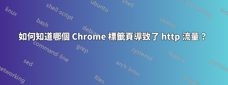 如何知道哪個 Chrome 標籤頁導致了 http 流量？