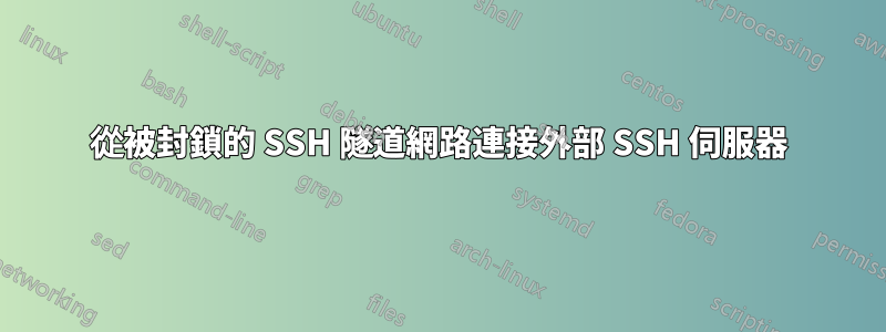 從被封鎖的 SSH 隧道網路連接外部 SSH 伺服器