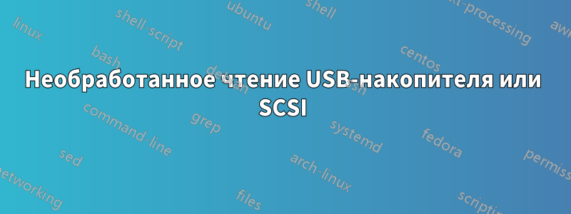 Необработанное чтение USB-накопителя или SCSI