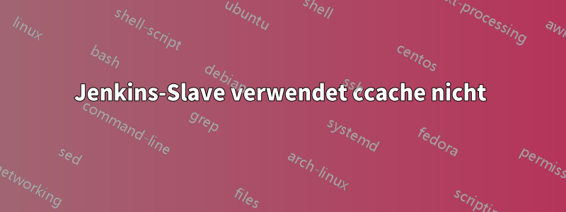 Jenkins-Slave verwendet ccache nicht