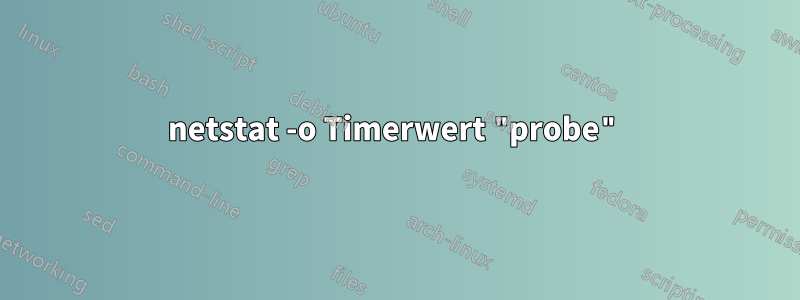 netstat -o Timerwert "probe"