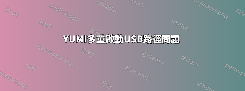 YUMI多重啟動USB路徑問題