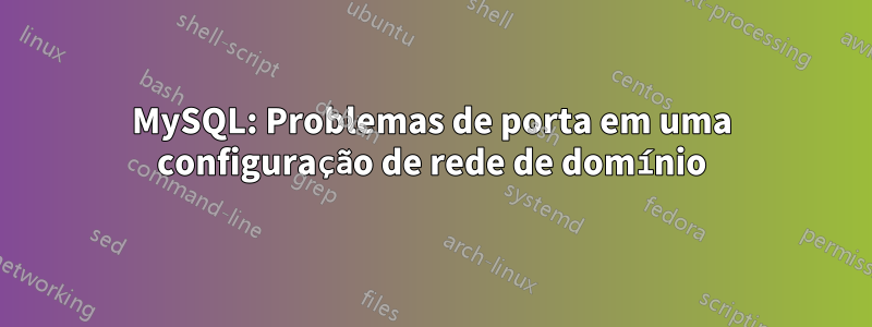 MySQL: Problemas de porta em uma configuração de rede de domínio