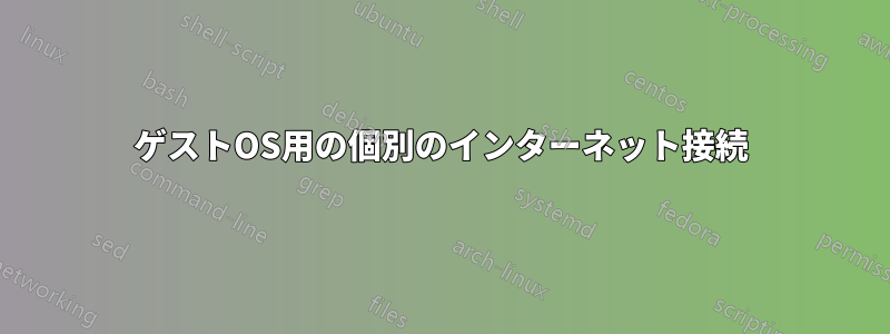 ゲストOS用の個別のインターネット接続