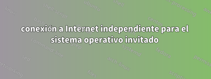 conexión a Internet independiente para el sistema operativo invitado
